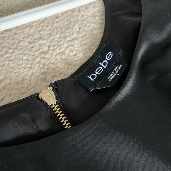 Bebe Short Cocktail Dress - Black & Lace - Picture 4 of 10